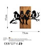 Wallity Love Birds Escultura de Pared en Nogal y Negro